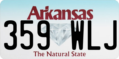 AR license plate 359WLJ