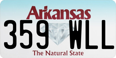 AR license plate 359WLL