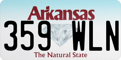 AR license plate 359WLN