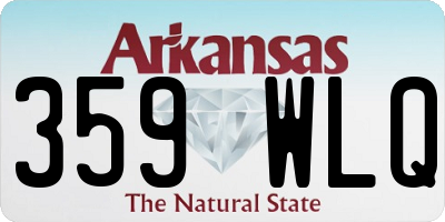 AR license plate 359WLQ