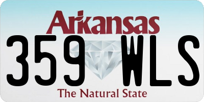 AR license plate 359WLS