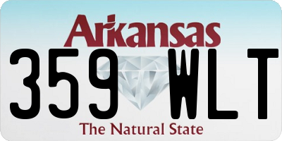 AR license plate 359WLT