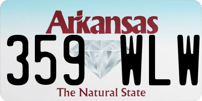 AR license plate 359WLW