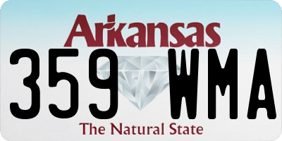 AR license plate 359WMA
