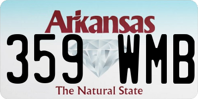 AR license plate 359WMB