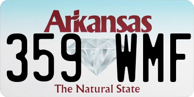 AR license plate 359WMF