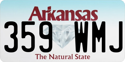 AR license plate 359WMJ