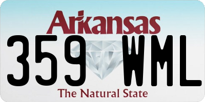 AR license plate 359WML