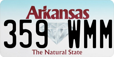 AR license plate 359WMM