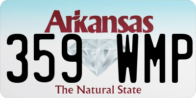 AR license plate 359WMP