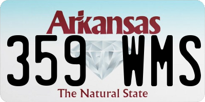 AR license plate 359WMS