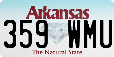 AR license plate 359WMU