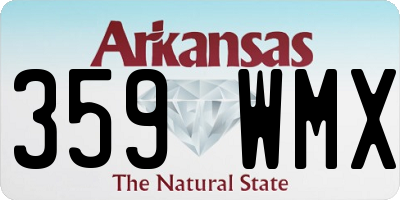 AR license plate 359WMX