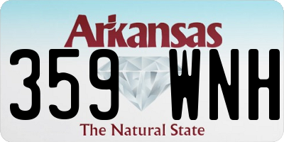 AR license plate 359WNH