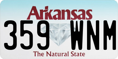 AR license plate 359WNM