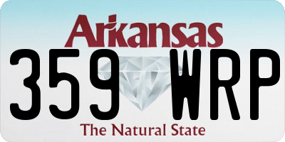 AR license plate 359WRP