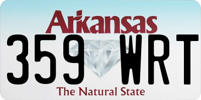 AR license plate 359WRT