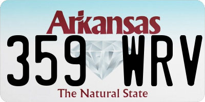 AR license plate 359WRV