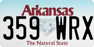 AR license plate 359WRX