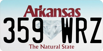 AR license plate 359WRZ