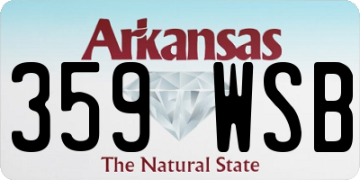 AR license plate 359WSB