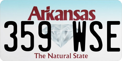 AR license plate 359WSE