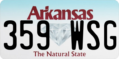 AR license plate 359WSG