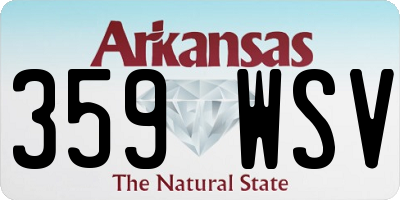 AR license plate 359WSV