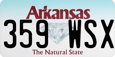 AR license plate 359WSX