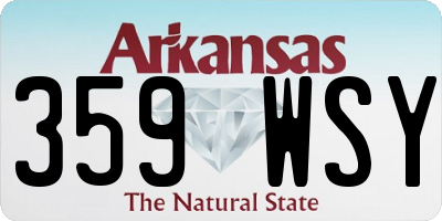 AR license plate 359WSY