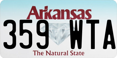AR license plate 359WTA