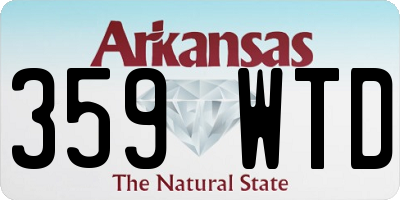 AR license plate 359WTD