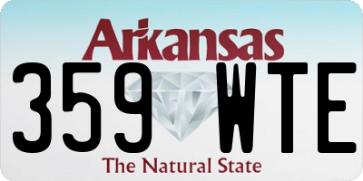 AR license plate 359WTE