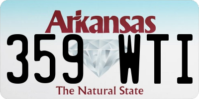 AR license plate 359WTI
