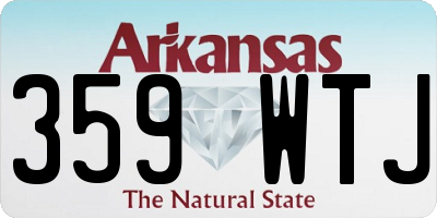 AR license plate 359WTJ