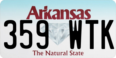 AR license plate 359WTK