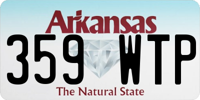 AR license plate 359WTP