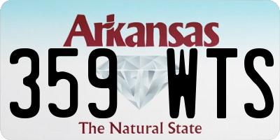 AR license plate 359WTS