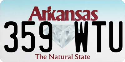 AR license plate 359WTU