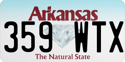 AR license plate 359WTX