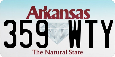 AR license plate 359WTY