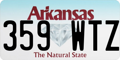 AR license plate 359WTZ
