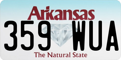 AR license plate 359WUA