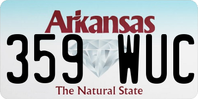 AR license plate 359WUC
