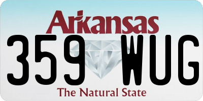 AR license plate 359WUG