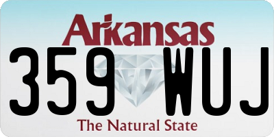 AR license plate 359WUJ