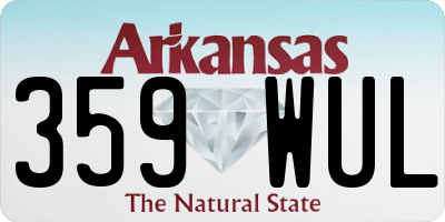 AR license plate 359WUL