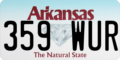 AR license plate 359WUR