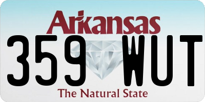 AR license plate 359WUT