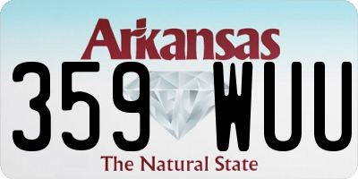 AR license plate 359WUU